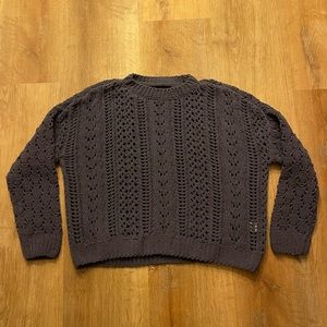 KENDALL+KYLIE loose knit cropped sweater